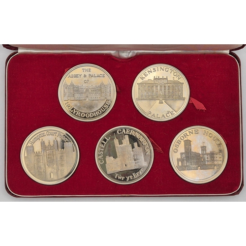 150 - A boxed Tower Mint set of 5 Dep't of the Environment nickel-silver commemorative coins (Holyrood Hou... 