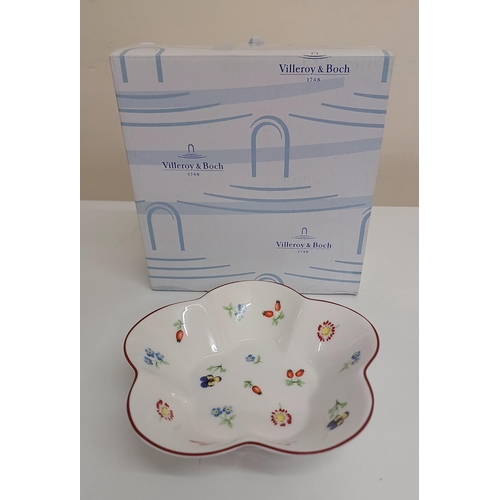 173 - A boxed dish by Villeroy & Boch, from the Petite Fleur Charm range. Diameter 17cm.