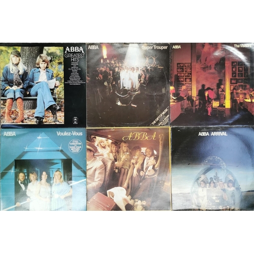 291 - A collection of six original vinyl albums, by 'Abba'. To Include 'Abba', 'Arrival', 'Greatest Hits',... 