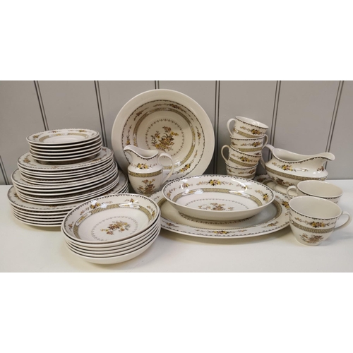 340 - A forty-two-piece Royal Doulton 'Hamilton' dinner service.