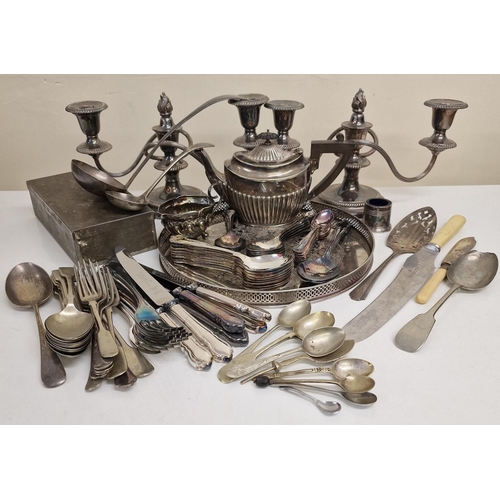 345 - A large quantity of vintage flatware & decorative pieces. Mostly silver-plated.