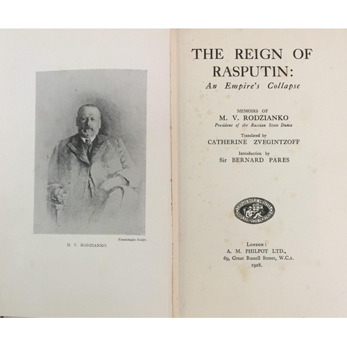 356 - A trio of Russian historical books. To include 'The Reign of Rasputin: An Empire's Collapse', 1928 t... 