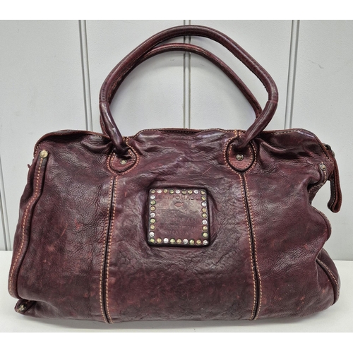 361 - An original 'Campomaggi' Teodorano 1961 brown leather handbag.