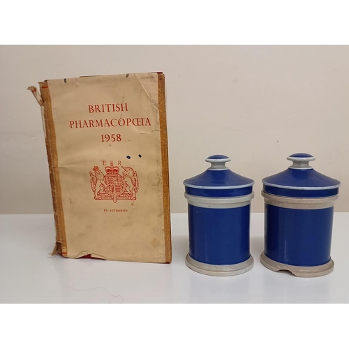 195 - British Pharmacopoeia 1958 book, containing official standards for medicinal products & pharmaceutic... 