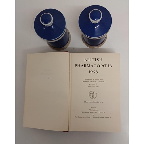 195 - British Pharmacopoeia 1958 book, containing official standards for medicinal products & pharmaceutic... 