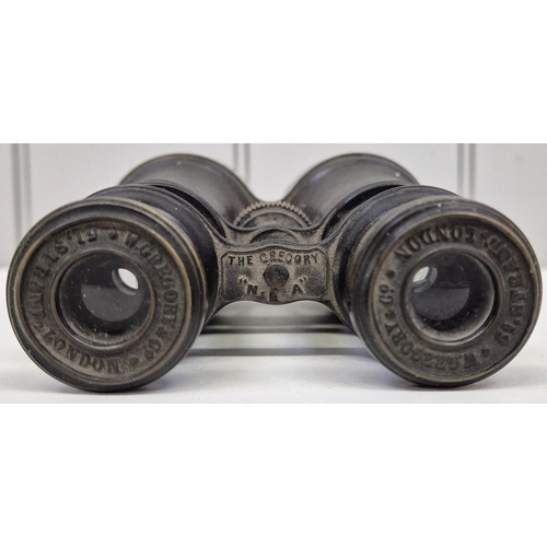 208 - Two pairs of binoculars. To include W Gregory & Co 'The Gregory NRA' & cased Yellowstone 10x50 field... 