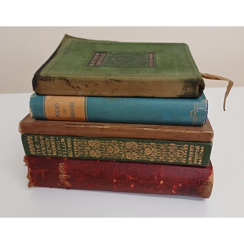 222 - A collection of five antique & vintage poetry books, together with Lamb's Tales from Shakespeare.