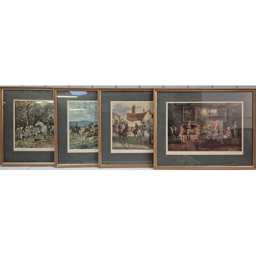 246 - Goodwin Kilburne - A set of four framed hunting prints, signed by the artist. Dimensions 50cm x 64cm... 