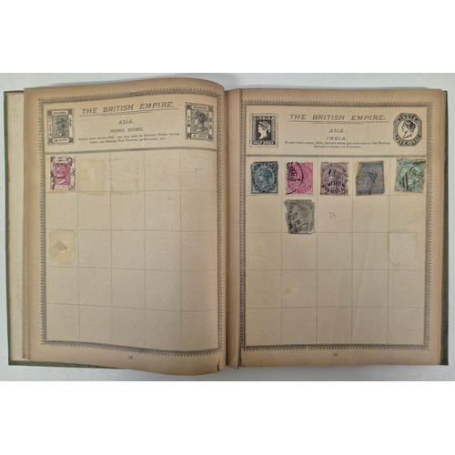 35 - A collection of four stamp albums, with worldwide stamp contents.