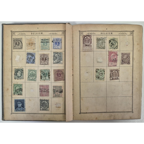 35 - A collection of four stamp albums, with worldwide stamp contents.