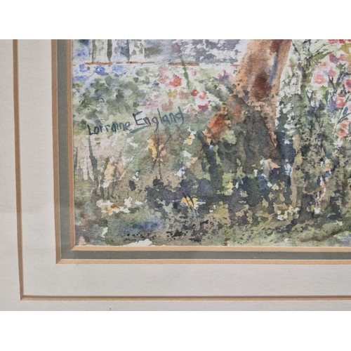 79 - Lorraine England framed watercolour of 'De Hoop op Constantia'. Complete with original purchase rece... 