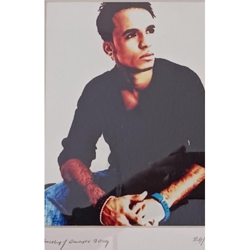 171 - Bradley J Cooper - a limited edition print of the JLS singer, Aston Merrygold. Complete with certifi... 