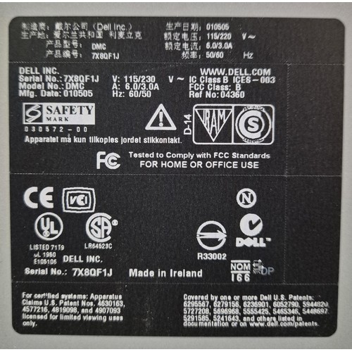 184 - A Dell DMC PC tower unit, Dell REVA00 17