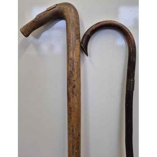 205 - A duo of early 20th century walking sticks.