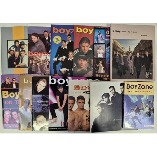 391 - A large collection of original Boyzone literature/memorabilia. To include books & magazines.