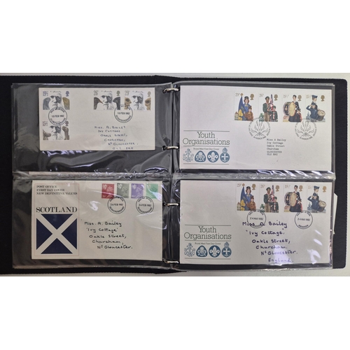 608 - A large collection of first day covers. A total of 10 albums full of first day covers, along with 25... 