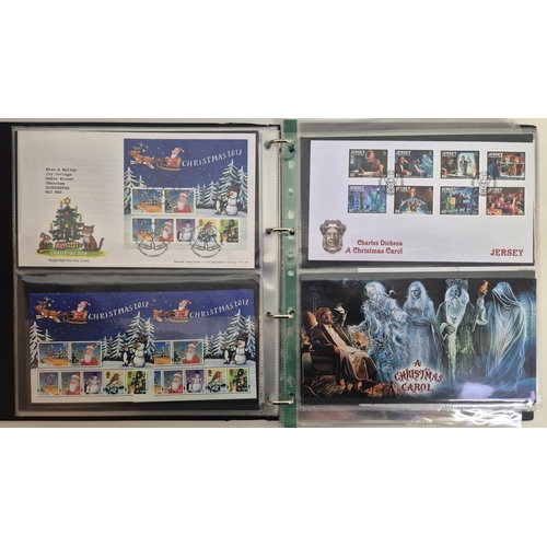 608 - A large collection of first day covers. A total of 10 albums full of first day covers, along with 25... 