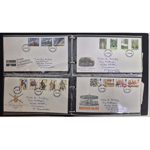 608 - A large collection of first day covers. A total of 10 albums full of first day covers, along with 25... 