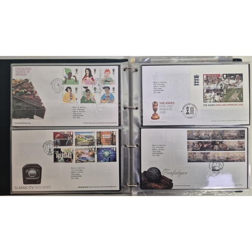 608 - A large collection of first day covers. A total of 10 albums full of first day covers, along with 25... 