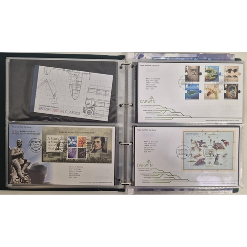 608 - A large collection of first day covers. A total of 10 albums full of first day covers, along with 25... 