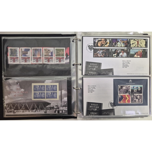 608 - A large collection of first day covers. A total of 10 albums full of first day covers, along with 25... 