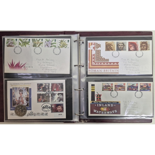 608 - A large collection of first day covers. A total of 10 albums full of first day covers, along with 25... 