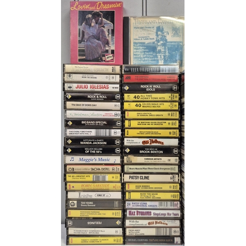 636 - A large collection of music CD's & cassettes, largely from 1960's-80's, together with 8 DVD movies. ... 