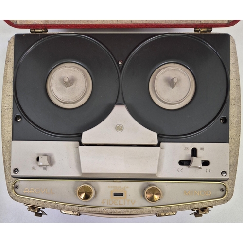 641 - Two vintage Fidelity items. To include a cased record deck & an 'Argyll Minor' reel-to-reel player. ... 