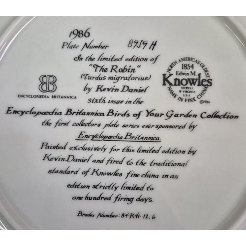 680 - A collection of 9 Knowles wildlife-themed collector's display plates. Mostly complete with certifica... 