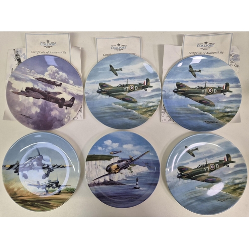 681 - A collection of 11 Coalport - Flight of Eagles collector's display plates.