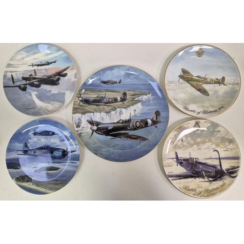 681 - A collection of 11 Coalport - Flight of Eagles collector's display plates.