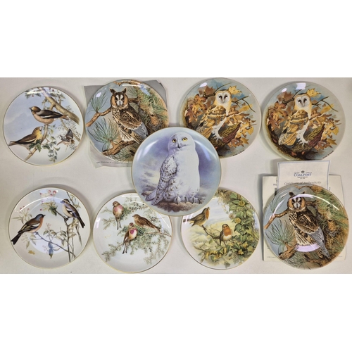 683 - A collection of 17 wildlife-themed collector's display plates.  Makers include Coalport & Limoges.