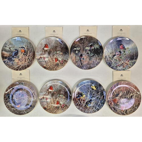 683 - A collection of 17 wildlife-themed collector's display plates.  Makers include Coalport & Limoges.