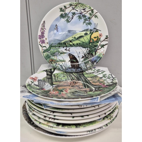 685 - A collection of 12 Wedgwood - Colin Newman's Country Panorama collector's display plates. Mostly com... 