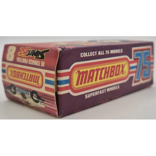 Matchbox Superfast De Tomaso Pantera, model no. 8, complete with