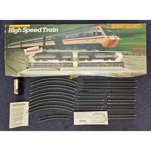 Hornby High Speed Train Set. Appears complete, with some additional track.