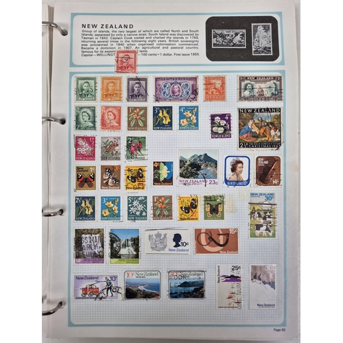 712 - Collection of stamp albums, guides & stationery. To include 5 albums with stamps & 2 empty.