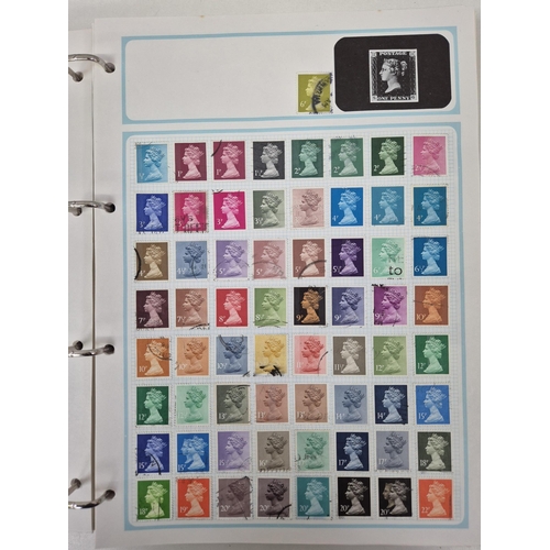 712 - Collection of stamp albums, guides & stationery. To include 5 albums with stamps & 2 empty.