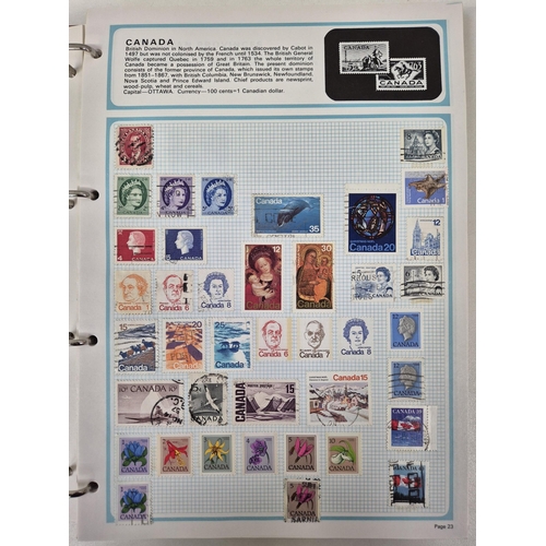 712 - Collection of stamp albums, guides & stationery. To include 5 albums with stamps & 2 empty.