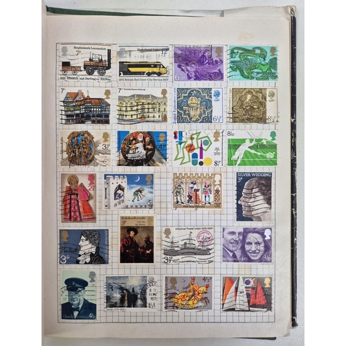 712 - Collection of stamp albums, guides & stationery. To include 5 albums with stamps & 2 empty.