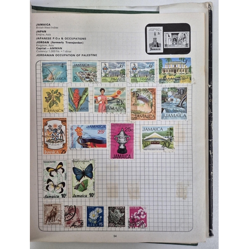 712 - Collection of stamp albums, guides & stationery. To include 5 albums with stamps & 2 empty.