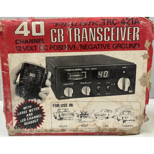 715 - Mixed lot of vintage electricals, etc. To include 'Realistic TRC-421A' CB Transceiver, Smith's Indus... 