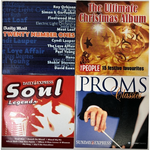 737 - Collection of approx. 100 compilation/rock/pop/classical music CD's.