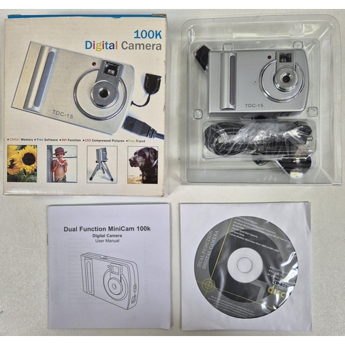 740 - Mixed lot of digital equipment. To include SQ11 Mini DV Camera (boxed, appears unused); 100K Digital... 