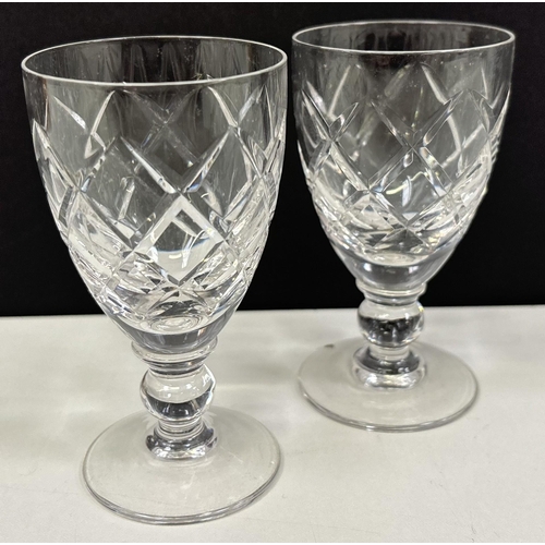 19 - Collection of good quality, crystal drinkware. To include Polish lead crystal pitcher, pair of sherr... 