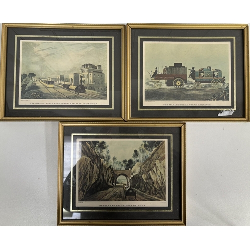 459 - Collection of 7 framed pieces of vintage artwork. Largest 76cm x 58.5cm.