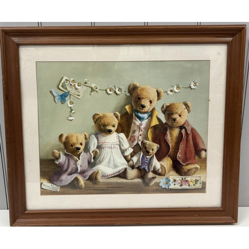 465 - Collection of ten pieces of mixed artwork. To include mostly contemporary framed prints & canvasses.... 
