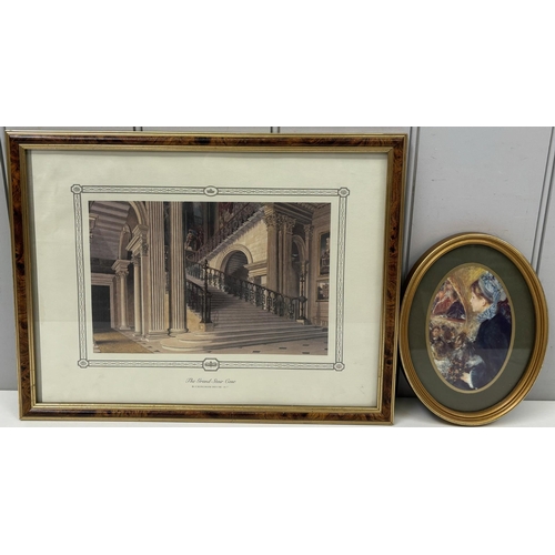 465 - Collection of ten pieces of mixed artwork. To include mostly contemporary framed prints & canvasses.... 