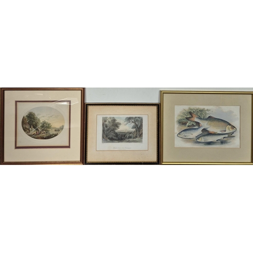 545 - Seven pieces of framed artwork. Artists include Jill Blower, I Fermer & Michael Holyoake. Largest di... 