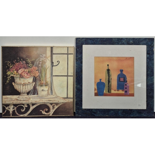 546 - Eight mixed-subject, framed prints. Largest dimensions 45cm x 45cm.